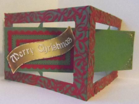 Merry Christmas Gold Metallic Wavy Captions by Jean-Marie Penny
