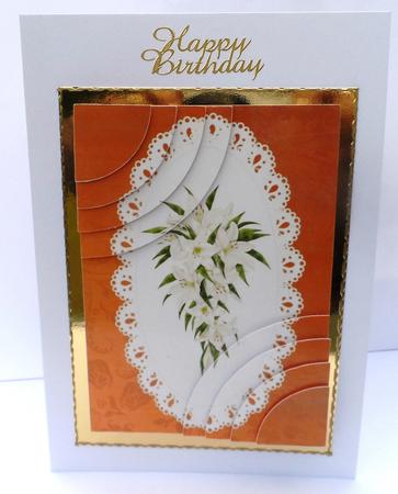 Easter White Lilies Duo Corner Stacker by Jean Pennington