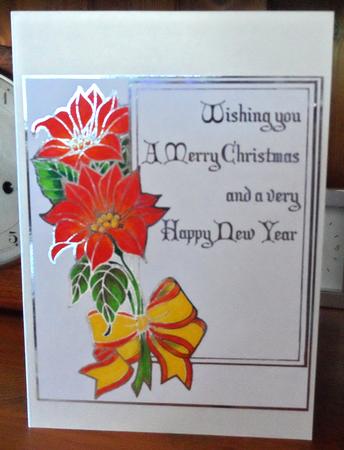 Digital Stamps - Christmas Poinsettias by Jean Pennington