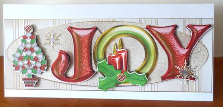Large Dl Jeweled Joy Christmas by Jean Pennington
