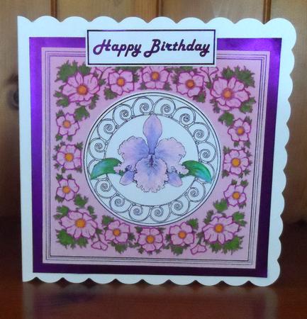 Digital Stamp - Framed Orchid by Jean Pennington