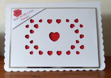 Paper Kit 1 - Hearts - Sil by Jean Pennington