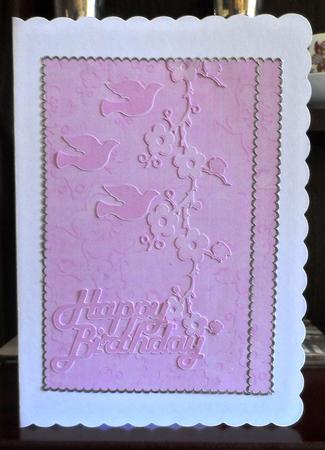 Dpink All Over Cherry Blossom A4 Backing Paper by Jean Pennington