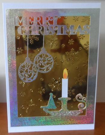 Card Template Christmas Candlestick Cutting File by Jean Pennington