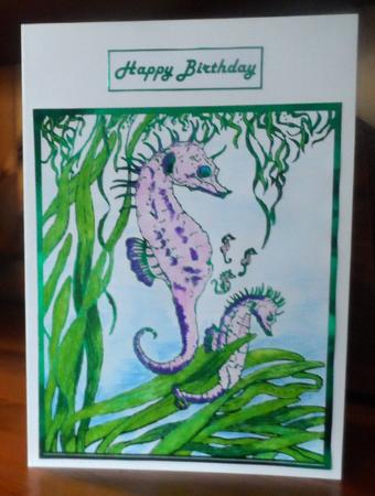 Digi Stamp - Seahorses by Jean Pennington