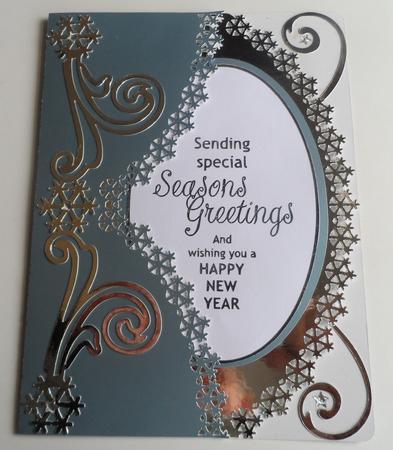 Snowflake Edge Card 2  by Jean Pennington