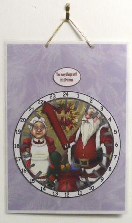 Advent Countdown Clock 7 by Jean Pennington