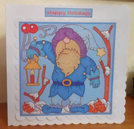 8x8 Topper and Tags - Gnome for Christmas 8 by Jean Pennington