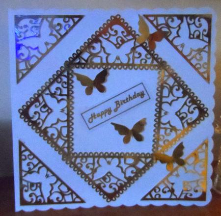 Butterfly Corners No 6 - 2 Corners With Undermats by Jean Pennington