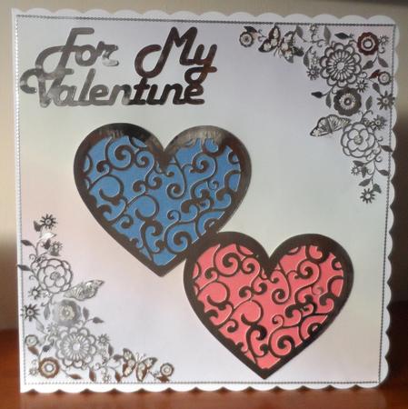 Filigree Wedding Hearts Toppers Love by Jean Pennington