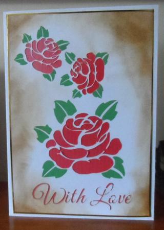 With Love Rose Featured Card Cut File by Jean Pennington