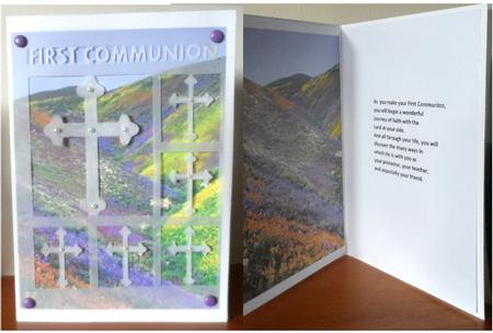 First Communion Card by Jean Pennington
