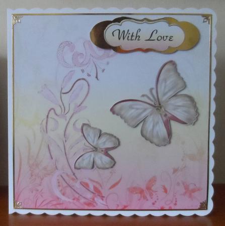 8x8 Butterfly Nirvana 3 by Jean Pennington