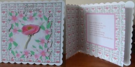 Pink Poppy Backing Paper by Jean Pennington