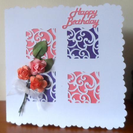 Filigree Design Set - Square Card No 4 File by Jean Pennington