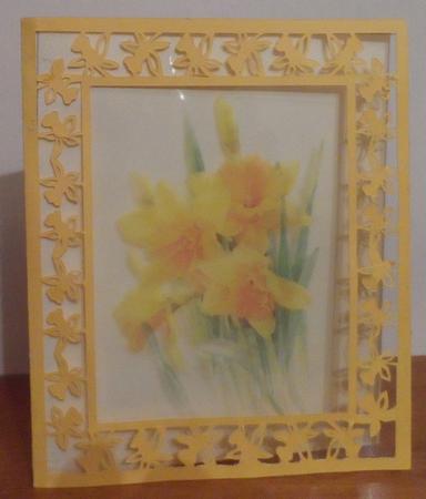 Daffodil Cut Out Card Template by Jean Pennington