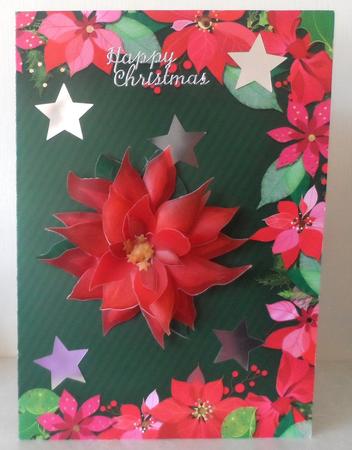 3D Multi Layered Poinsettia Christmas Floral by Jean Pennington