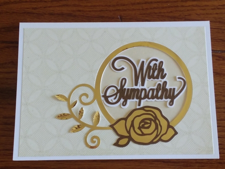 With Sympathy Rose Aperture Card by Jean Rowley