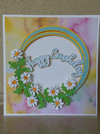 Floral Birthday Card by Jean Rowley