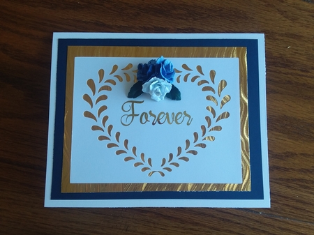 Line Art Design – Foil Valentine by Jean Rowley
