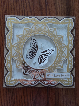 Framed Butterfly Card by Jean Rowley