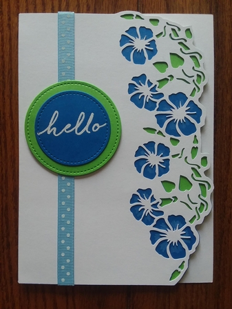 Morning glory over the edge card by Jean Rowley