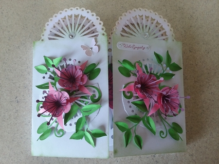 3D Fuschia Door Card by Jean Rowley