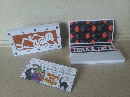 597 Halloween Skeleton Candy Card by Jean Rowley