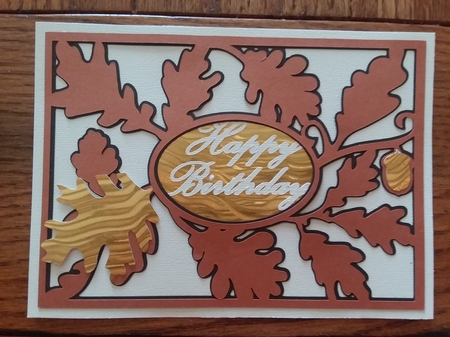 Oak Leaves Topper by Jean Rowley