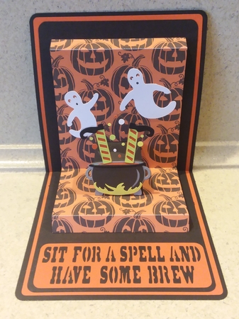 Halloween Witches Pop Up Card by Jean Rowley