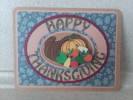 Thanksgiving Cornucopia Card by Jean Rowley