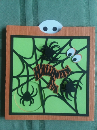 Halloween Spider Slider Card by Jean Rowley