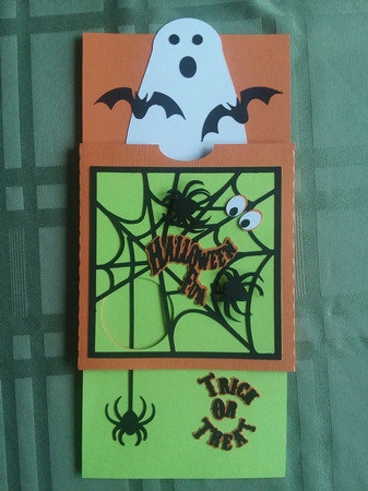 Halloween Spider Slider Card by Jean Rowley