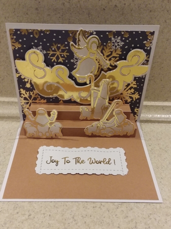 Christmas Shepherds Pop Up Card by Jean Rowley