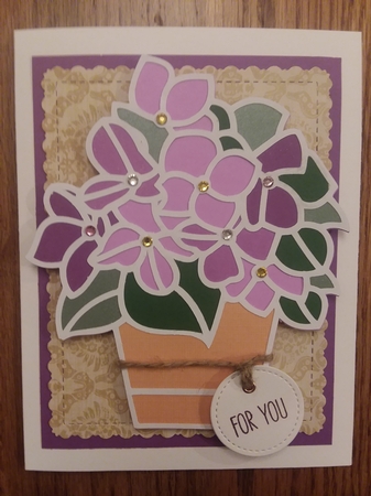 FLOWER POT TOPPER by Jean Rowley