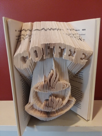 Coffee cup combi book folding pattern by Jean Rowley