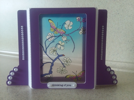 BUTTERFLIES 3D SUNCATCHER (3 IN 1) CARD by Jean Rowley