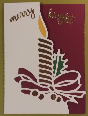 OVER THE EDGE CHRISTMAS CANDLE 6 by Jean Rowley