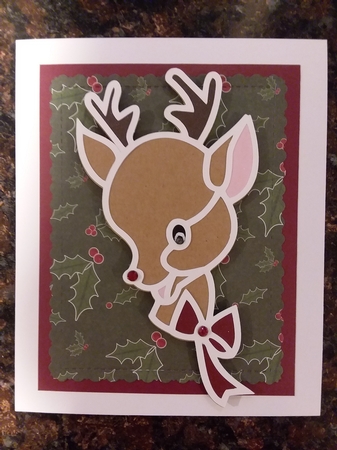 CHRISTMAS REINDEER TOPPER 2 by Jean Rowley