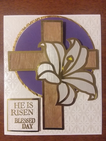 EASTER CROSS TOPPER 2 by Jean Rowley