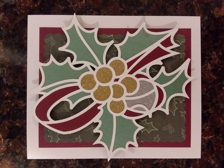 CHRISTMAS HOLLY TOPPER 2 by Jean Rowley