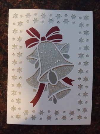CHRISTMAS BELLS FRAMED CARD 2 by Jean Rowley
