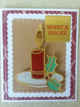 CHRISTMAS CANDLE TOPPER 4 by Jean Rowley
