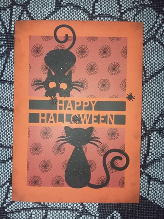Cat Happy Birthday Card by Jean Rowley