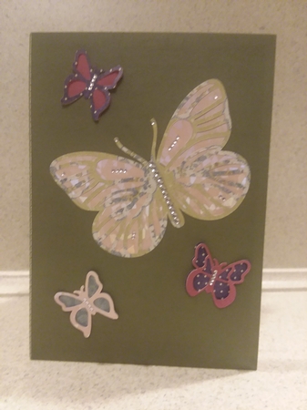 Butterfly Garden Pop Up Card by Jean Rowley