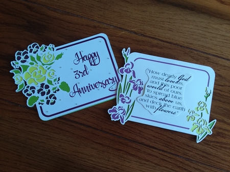 Floral Topper/Easel Card Collection With Sentiments by Jean Rowley