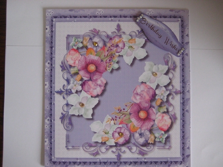 Summer Flowers  in Ornate Frame  by Jean Shevill-
