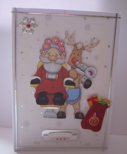 Rudolf Hairdressing Doodles Large Image by Jean Shevill-