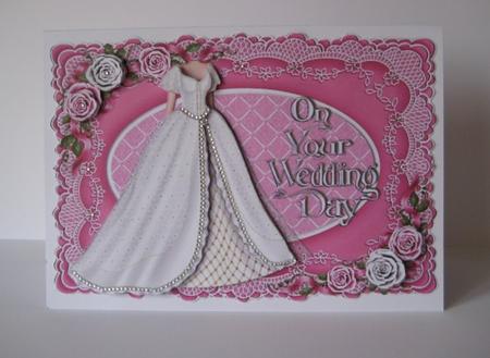Wedding Dress Card Topper by Jean Shevill-