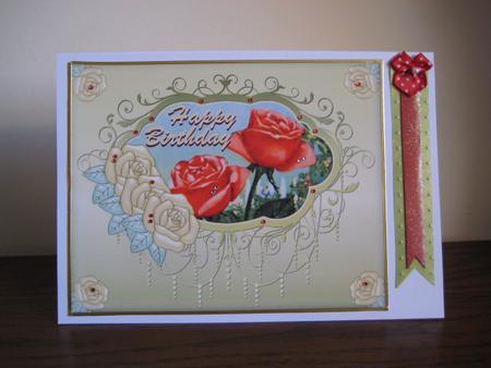 Rose and Nasturtium Birthday Quick Cards by Jean Shevill-